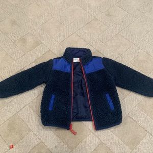 Crew cuts teddy zip up coat